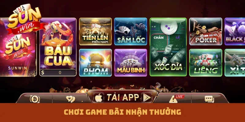 Chơi game bài nhận thưởng