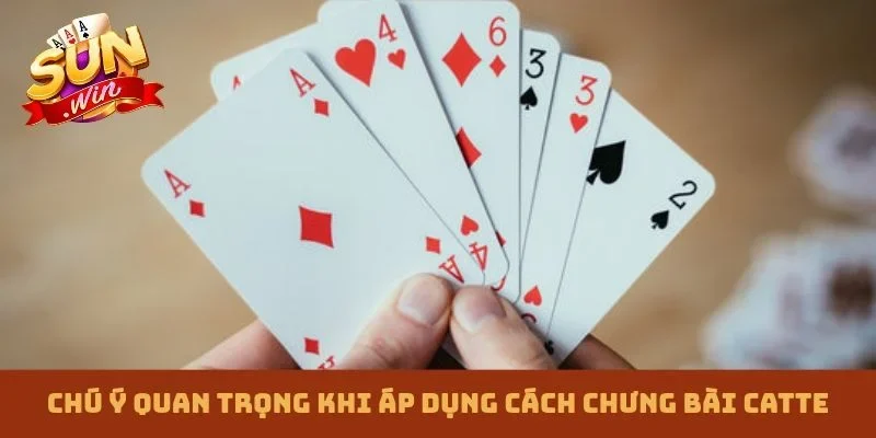 Chú ý quan trọng khi áp dụng cách chưng bài catte