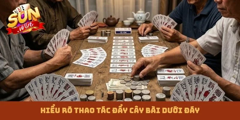 Hiểu rõ thao tác đẩy cây bài dưới đáy
