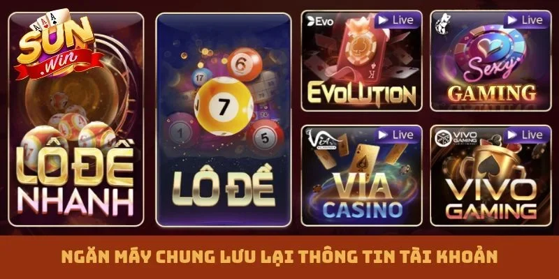 Ngăn máy chung lưu lại thông tin tài khoản