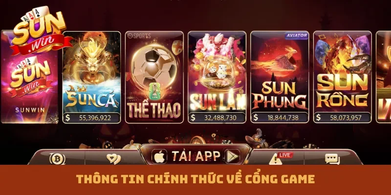 Thông tin chính thức về cổng game